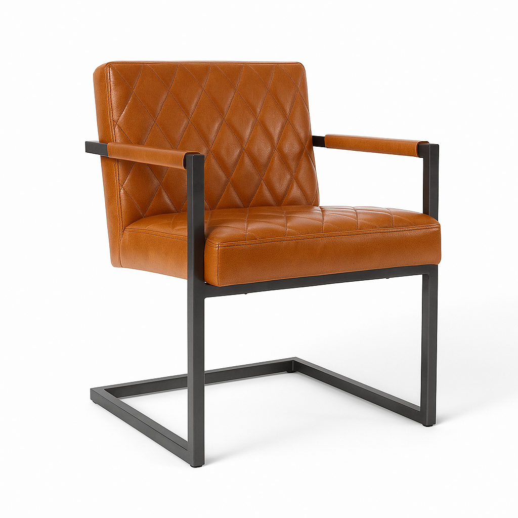 Scaun piele MARO DESCHIS | model BADSAAL SALINO