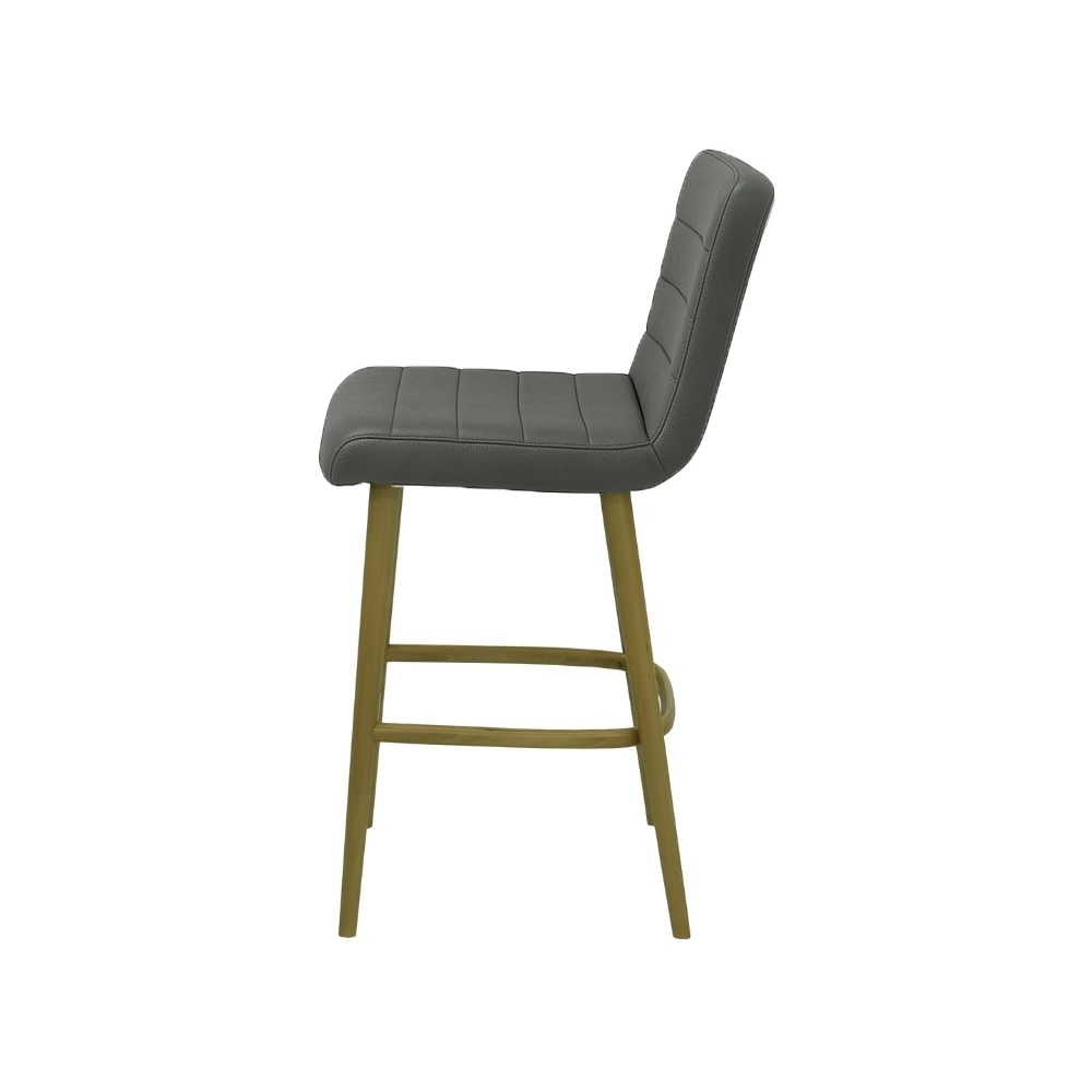 Scaun insula piele naturala GALBENA | model RIGA