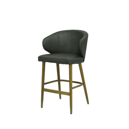 Scaun insula piele naturala VERDE | model CAPRICE