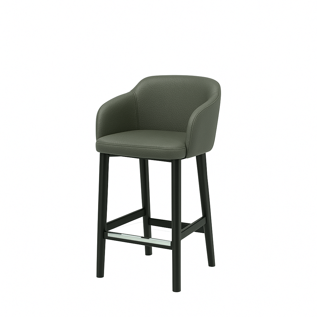 Scaun insula piele VERDE | model CROCO