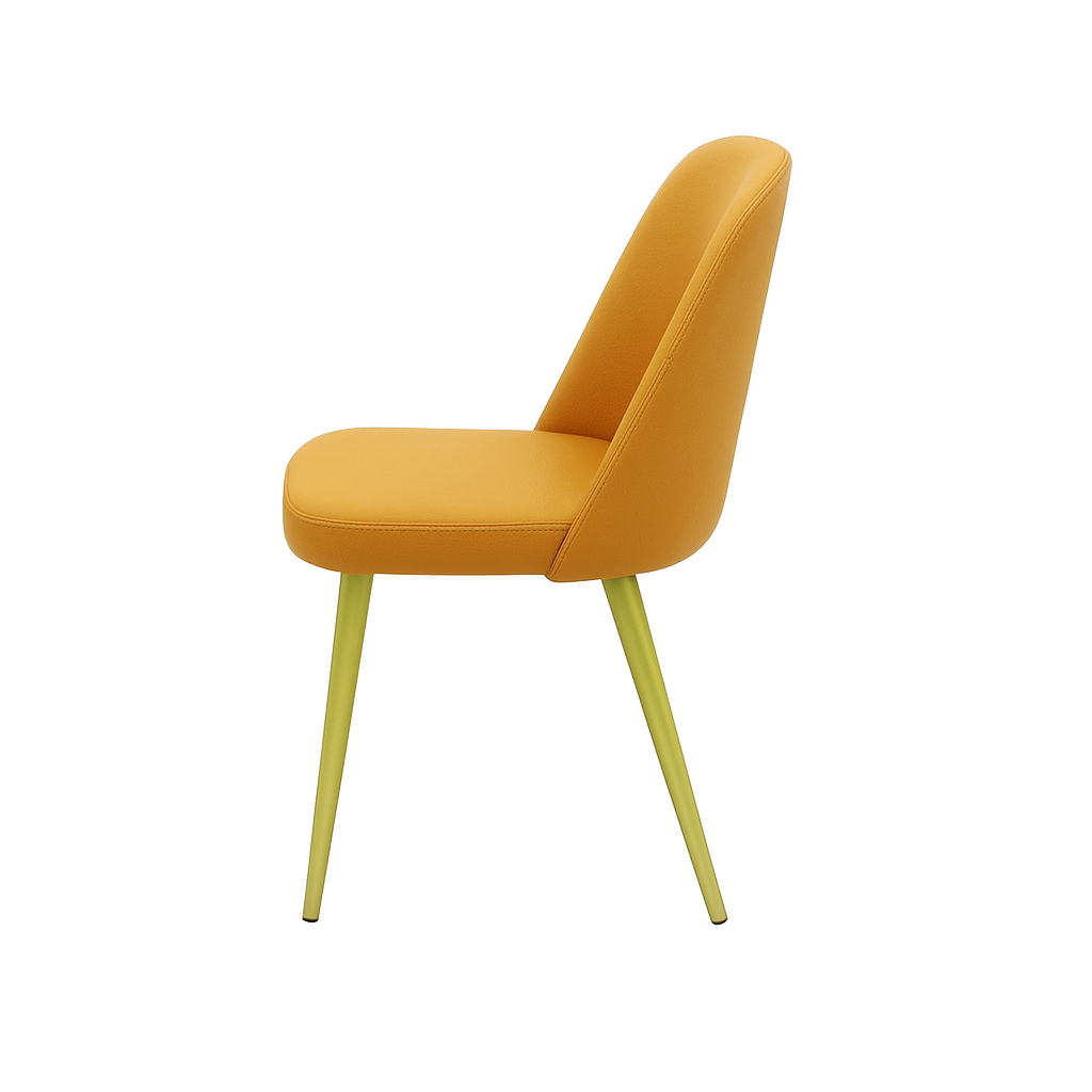 Scaun piele GALBENA | model FOX