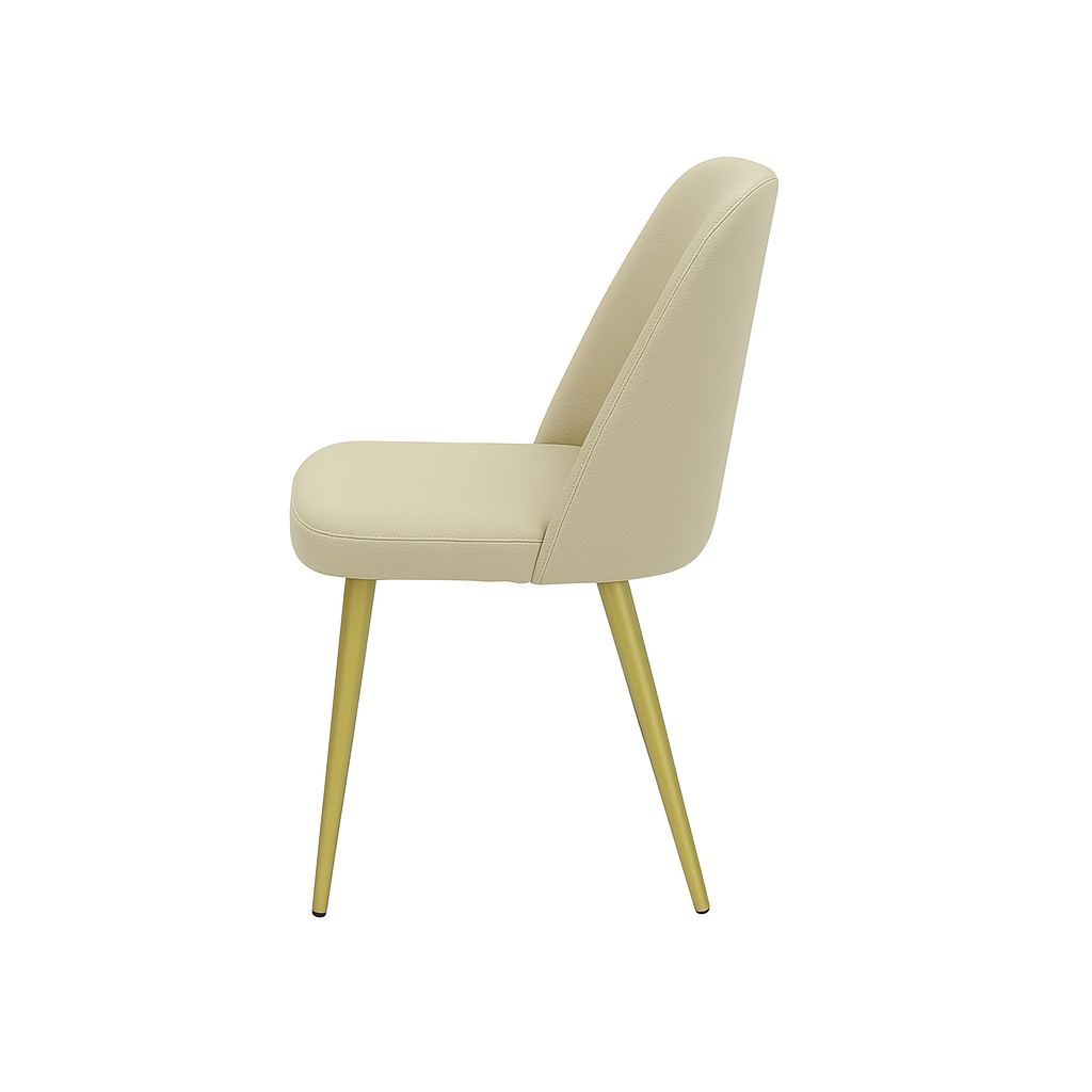 Scaun piele GALBENA | model FOX