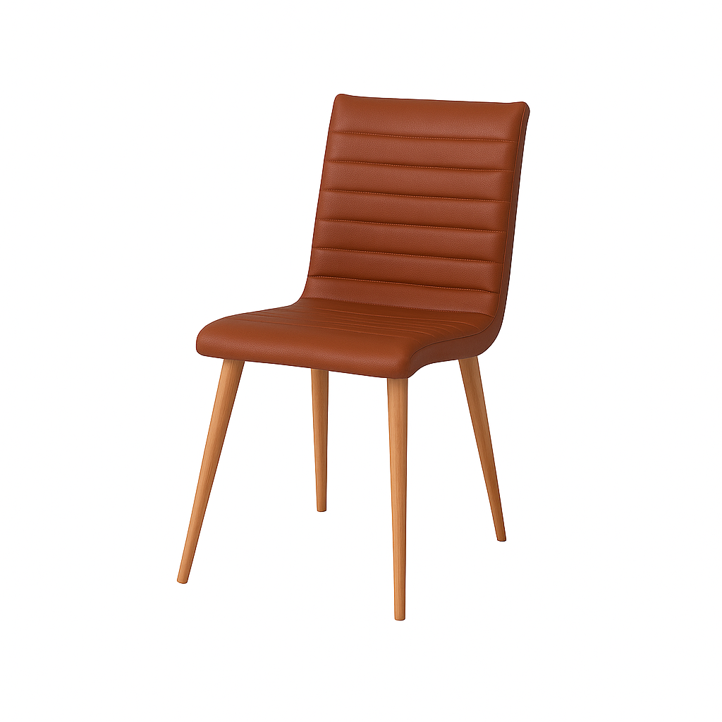 Scaun piele GALBENA | model RIGA