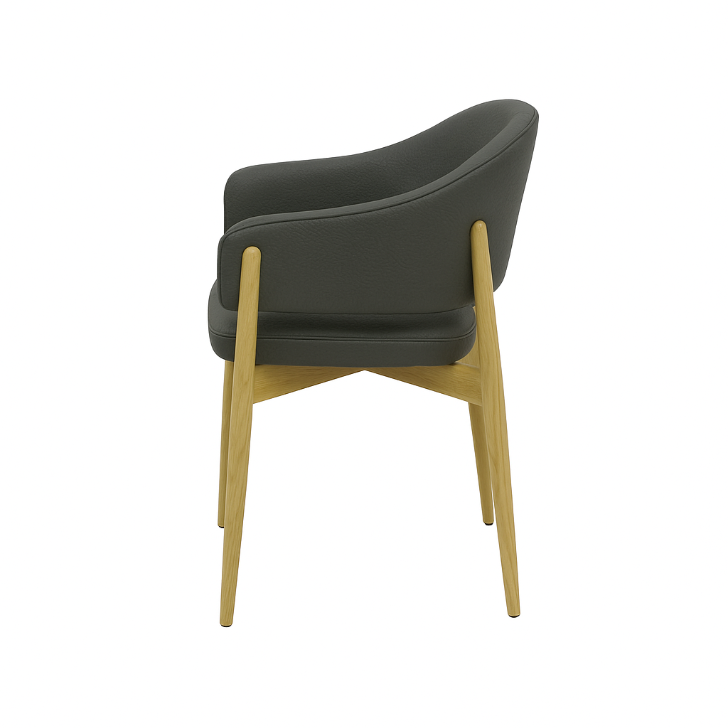 Scaun piele ALBASTRA | model ALMA