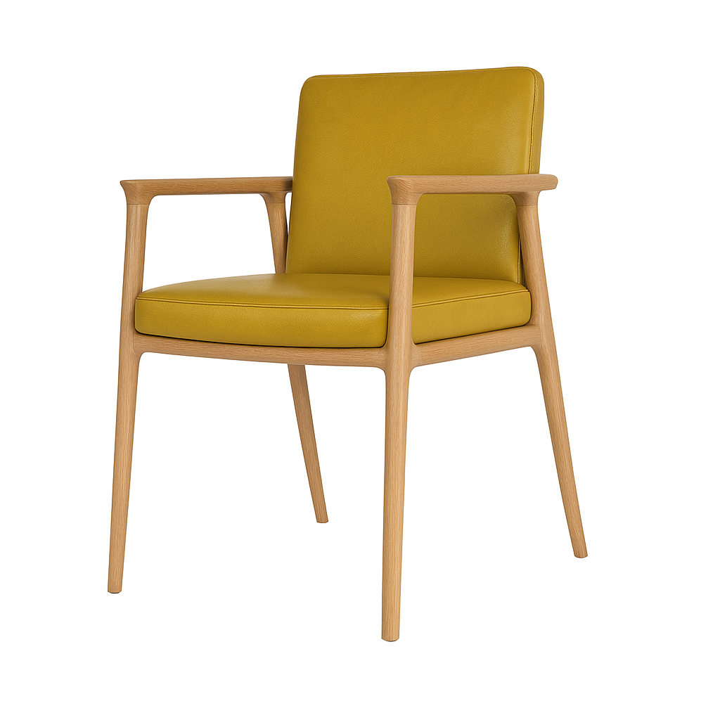 Scaun piele GALBENA | model GASPARO