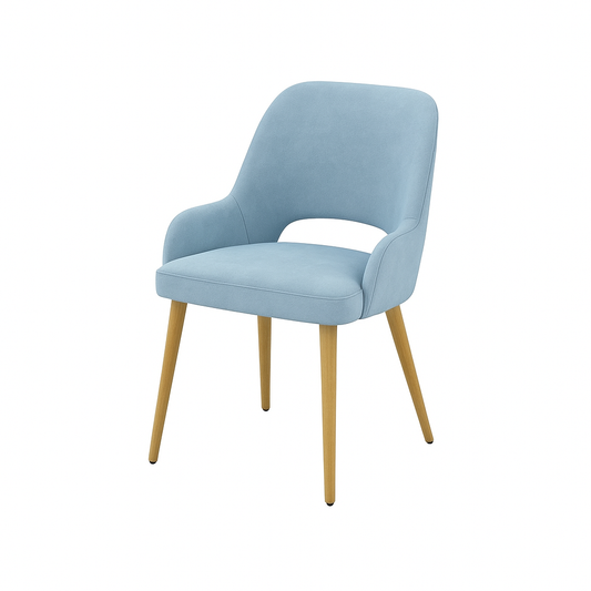 Scaun catifea ALBASTRA | model HUGO