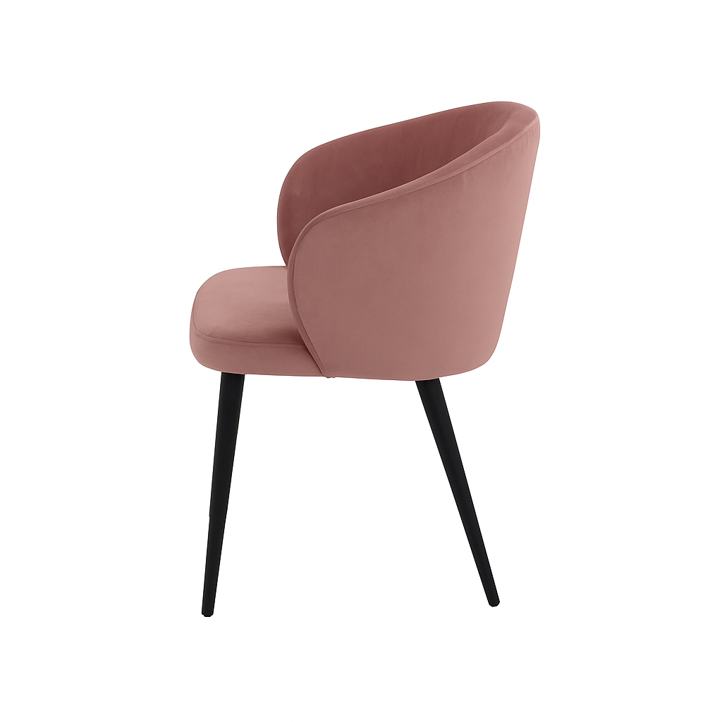 Scaun catifea ROZ | model CAPRISO