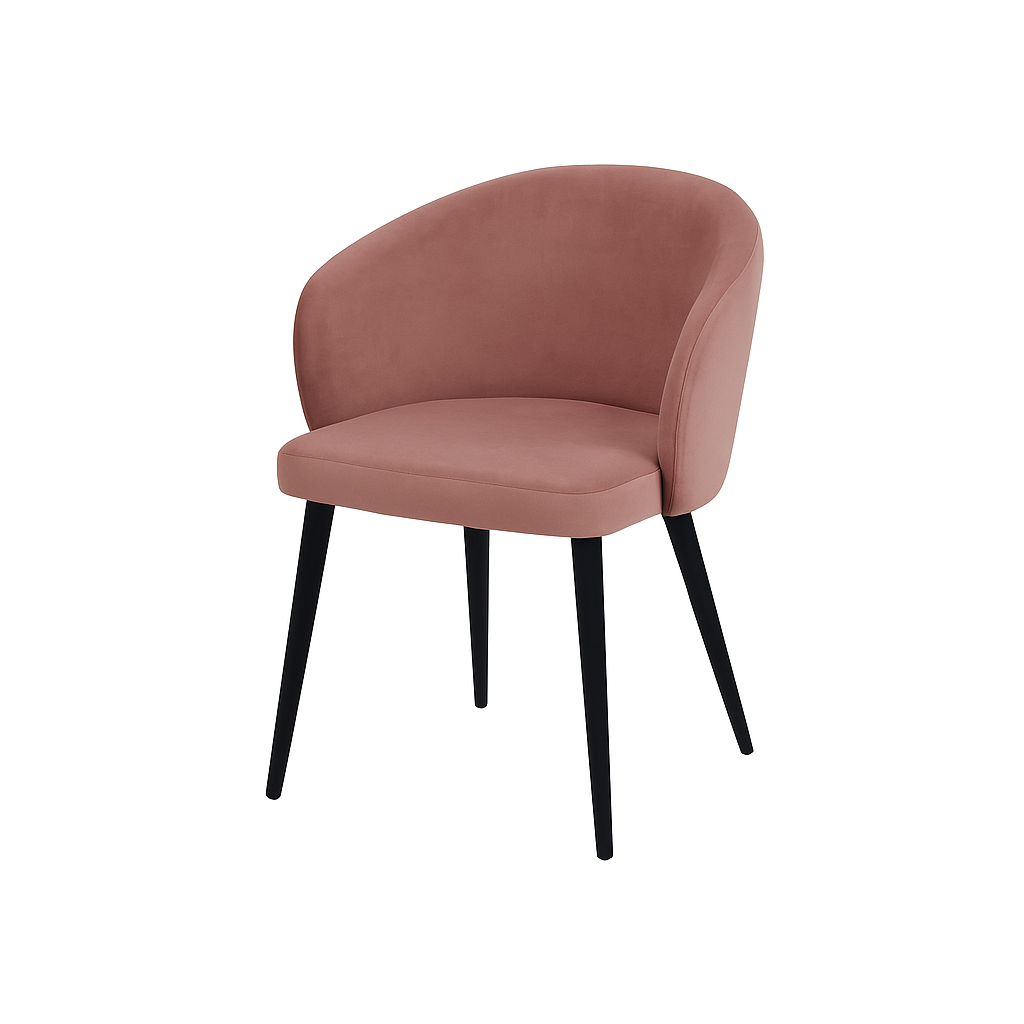 Scaun catifea ROZ | model CAPRISO