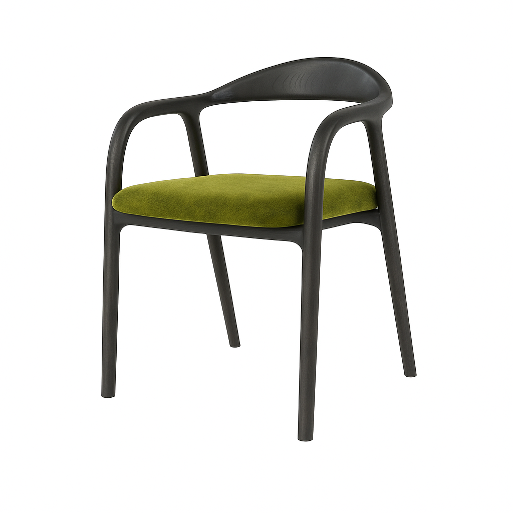 Scaun catifea VERDE | model ELMO