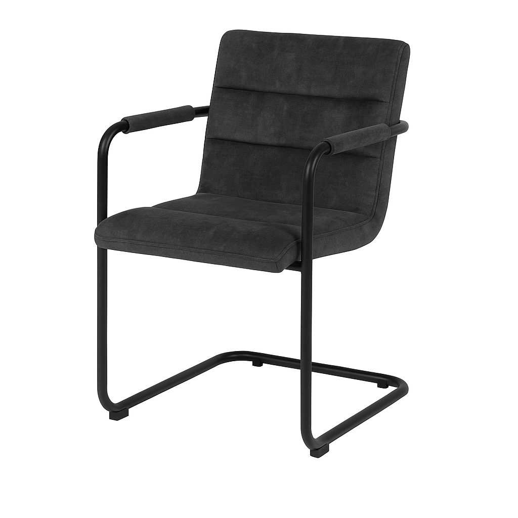 Scaun catifea GRI | model FLOR