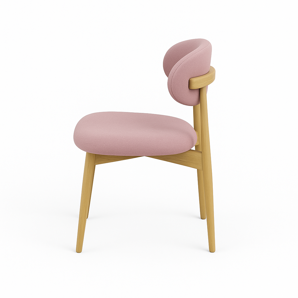 Scaun catifea ROZ | model MELISSA