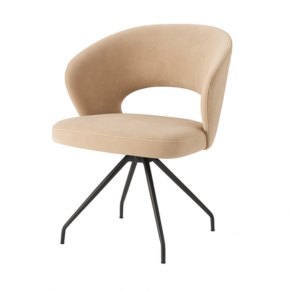 Scaun catifea VERDE | model ROSE