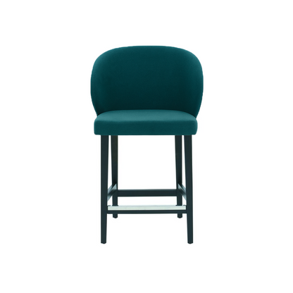 Scaun de bar catifea GALBENA | model CAPRICE