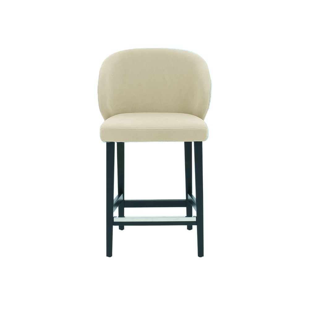 Scaun de bar catifea GALBENA | model CAPRICE