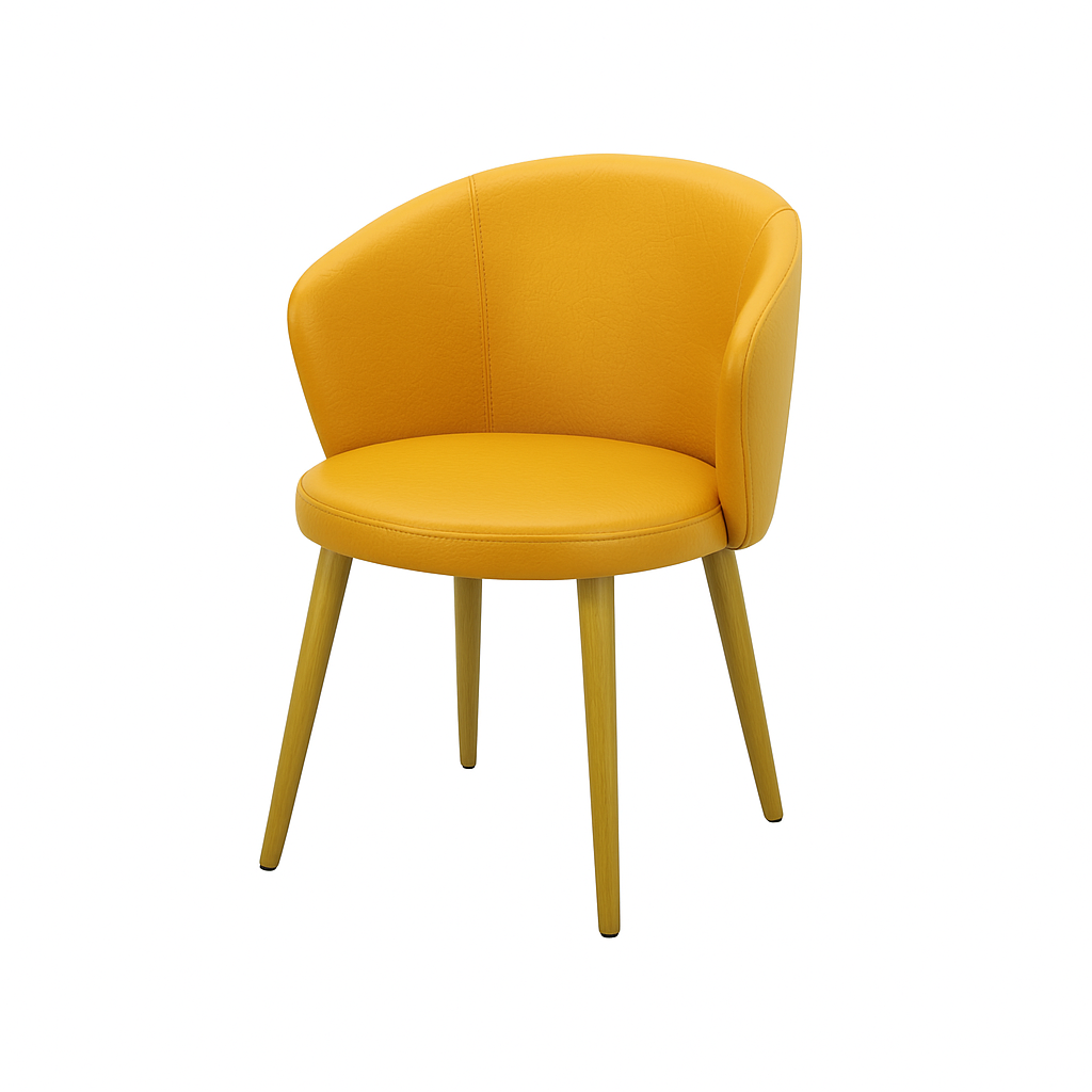 Scaun piele GALBENA | model JAY