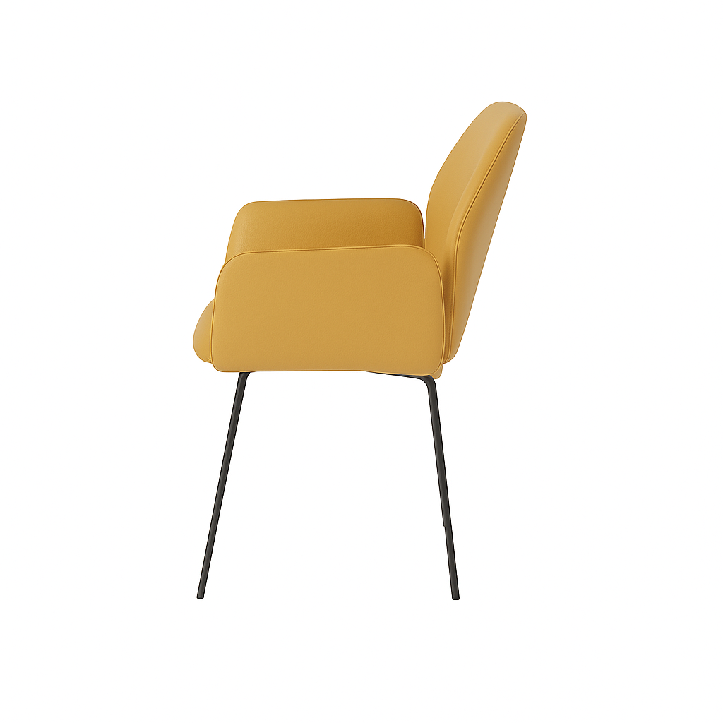 Scaun piele GALBENA | model PETRA