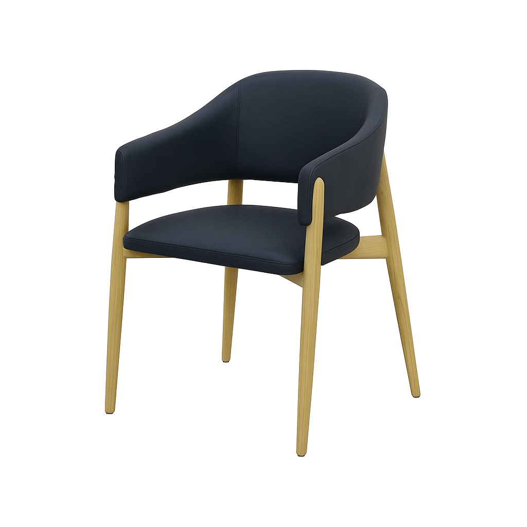 Scaun piele ALBASTRA | model ALMA