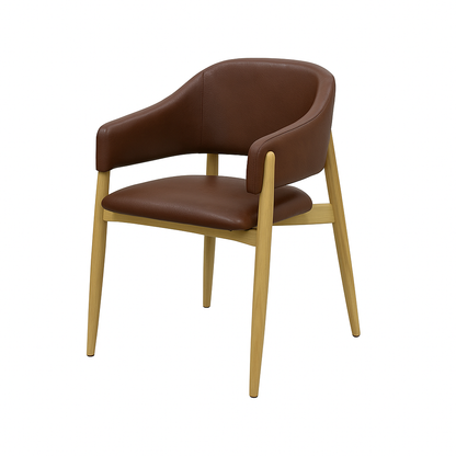 Scaun piele GALBENA | model ALMA