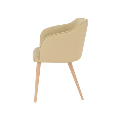 Scaun piele GALBENA | model CROCO