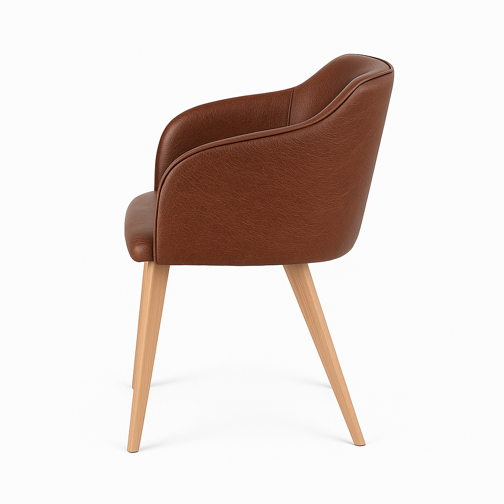 Scaun piele ALBASTRA | model CROCO