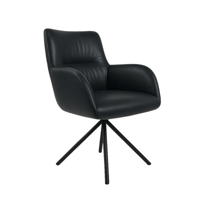 Scaun piele NEAGRA | model MORE