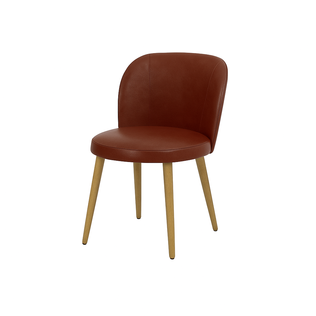 Scaun piele GALBENA | model SAM